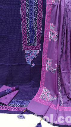 Block print three-piece